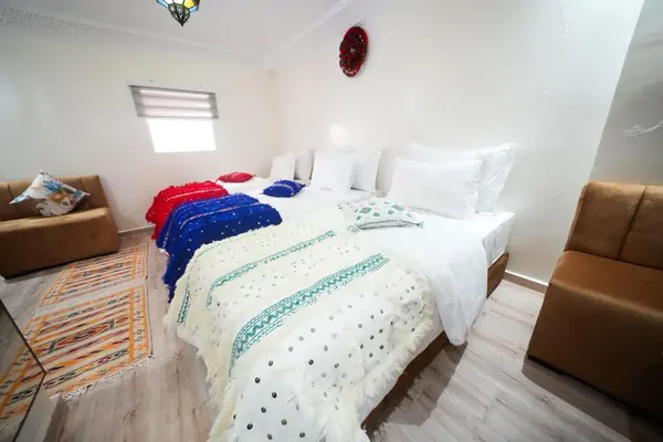 Chambre triple, trois lits simples